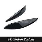 Car Interior Exterior Decoration Protective Cover ABS Black Sticker For Mercedes Smart Fortwo Forfour 453 Modified Accessories