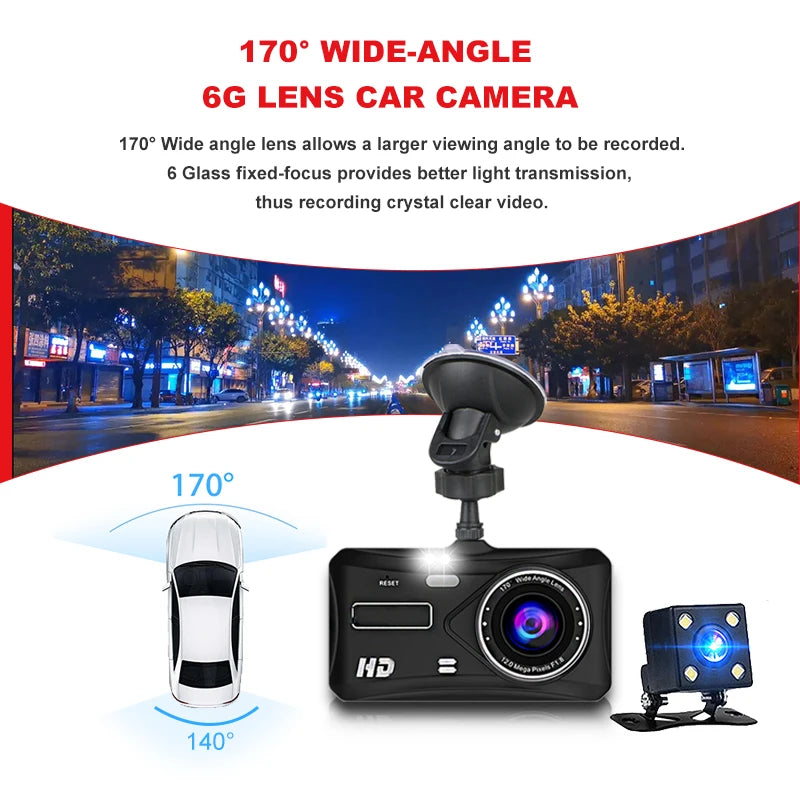 Dash Cam Camera Car HD 1080P Touch Night Vision Video Recorder