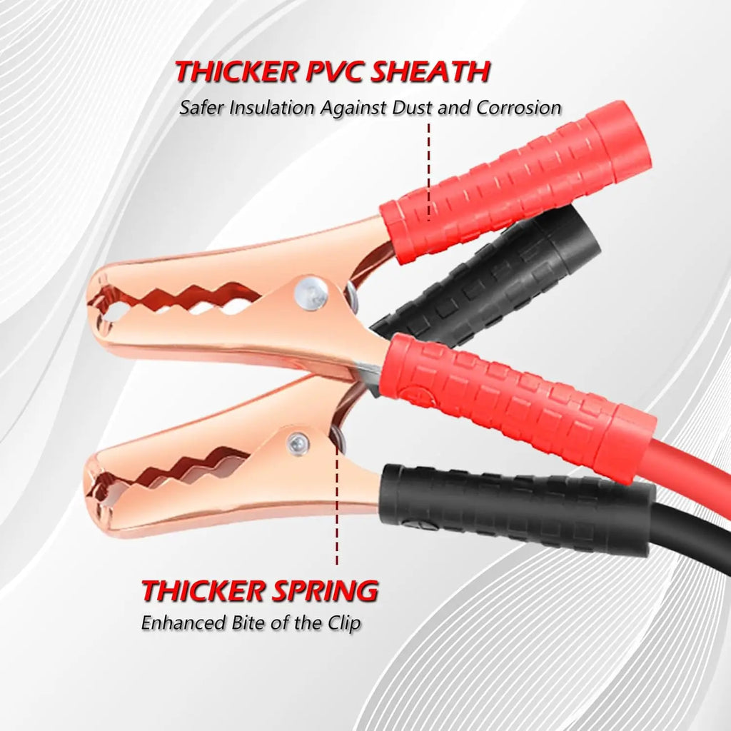 Jumper Cables for Car Battery, Heavy Duty Automotive Booster Cables