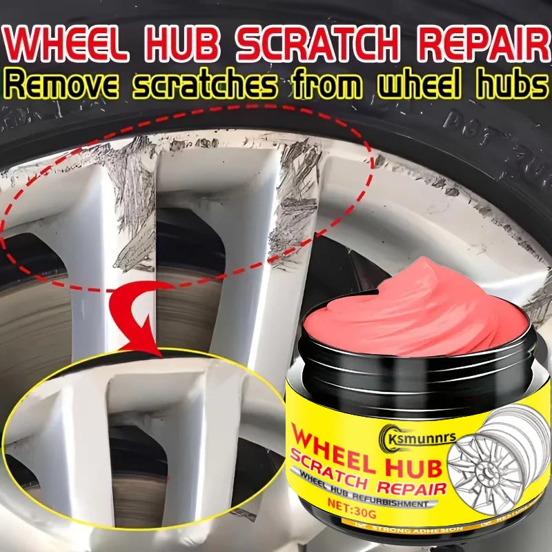 Rim Update Patch Kit - 30G High-Quality Wheel Scratch Repair Wax, Restores Shine And Removes Scratches, Suitable for All Vehicle
