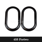 Car Interior Exterior Decoration Protective Cover ABS Black Sticker For Mercedes Smart Fortwo Forfour 453 Modified Accessories