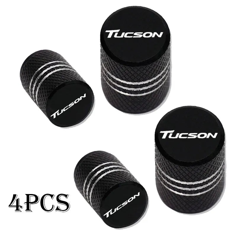For Hyundai Tucson Accessories Car Wheel Tire Valve Caps Tyre Stem Covers Airdust Waterproof